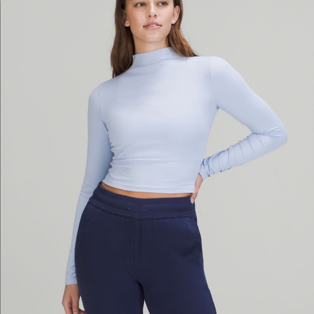 Lululemon All Aligned Mock Long Sleeve * Nulu Size 2 Sz 2 Buttery Soft New W Tag